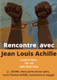 Galerie photo Rencontre avec Jean-Louis Achille